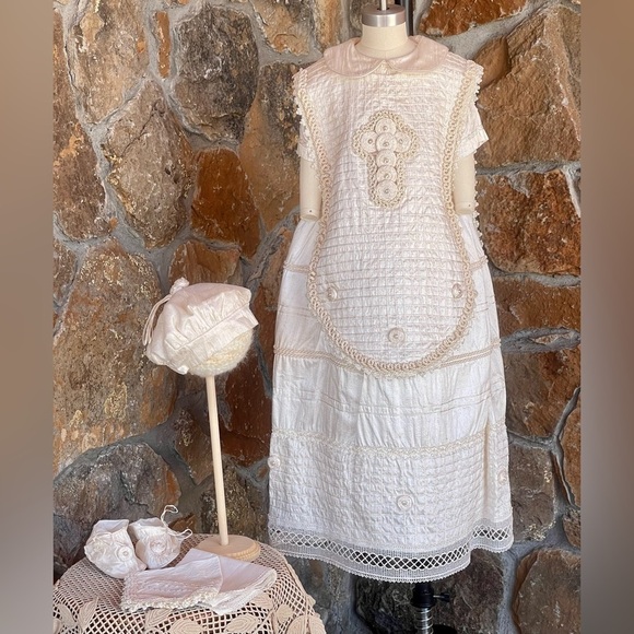 Boys Silk Convertible Christening Gown & Romper Set 12–18M | Linen Revival Co - Picture 8 of 11